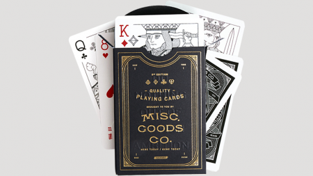 【USPCC 撲克】Misc. Goods Co. Black Playing Cards-S103050814