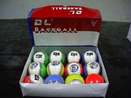 【線上體育】DL-600 彩色安全棒球 (軟蕊)/單顆販售-A015