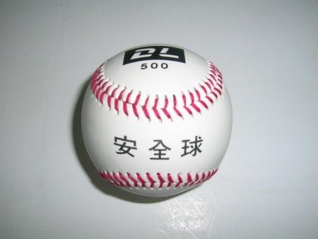 【線上體育】DL-500 安全棒球 (白色紅線膠皮)/單顆販售-A027