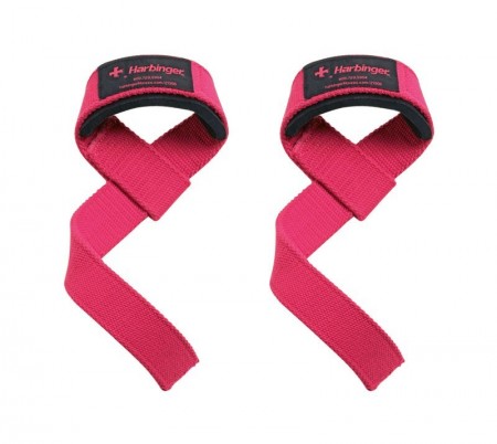 【線上體育】Harbinger Padded Cotton Lifting Straps Pink重訓拉力帶/助力帶-L1271421307