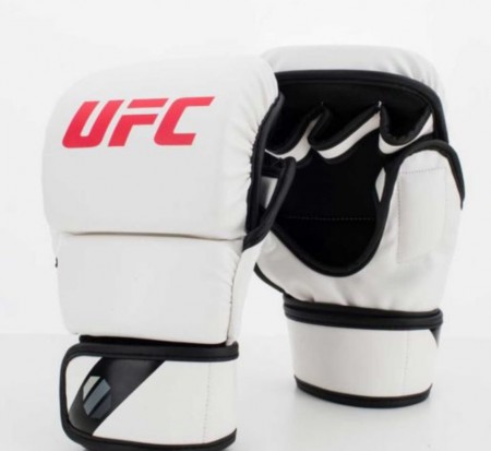 【線上體育】UFC MMA 散打手套,8oz-白 S/M-PS090073-00-22-F