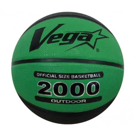 【線上體育】Vega 2000型二色橡膠籃球(綠/黑) #7 OBR-750G/B-J080515