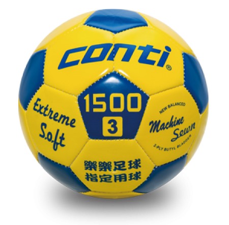 【線上體育】CONTI 3號PVC車縫樂樂足球-S1500L-3-YB-J24210