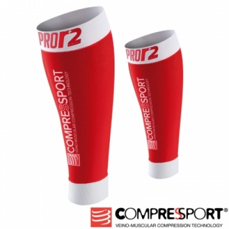 【線上體育】COMPRESPPORT  CS-Pro Swiss小腿套 紅 T1-3003-0103-1