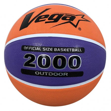 【線上體育】 Vega 2000型二色橡膠籃球(紫/橘) #7 OBR-750P/O-J080525
