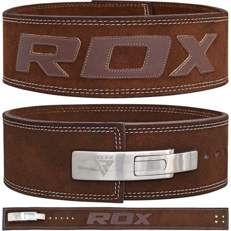【線上體育】RDX 舉重腰帶 專業快扣 棕色 皮革-RDX064M