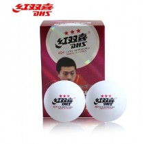 【線上體育】紅雙喜三星比賽球用桌球D40+新塑料ABS(10入)-D77928