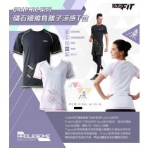【線上體育】clubfit女-礦石纖維負離子涼感T恤-白XS號-PS120089-00-21