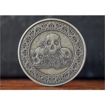 【USPCC撲克】Calaveras Antique 鍍銀幣-S103049699-7