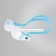 【線上體育】speedo 成人女用運動泳鏡 Futura Biofuse 透明-藍-SD811312C105